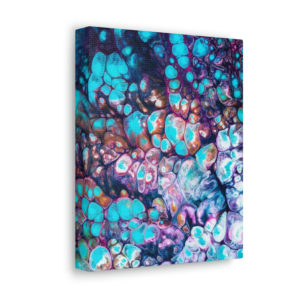 A canvas print of an original fluid art painting