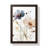 Wild Flower Framed Print | Flowermarket Watercolor Neutral Subdued Botanical Wall Art | Artful Dainty Wild Cosmos Flowers
