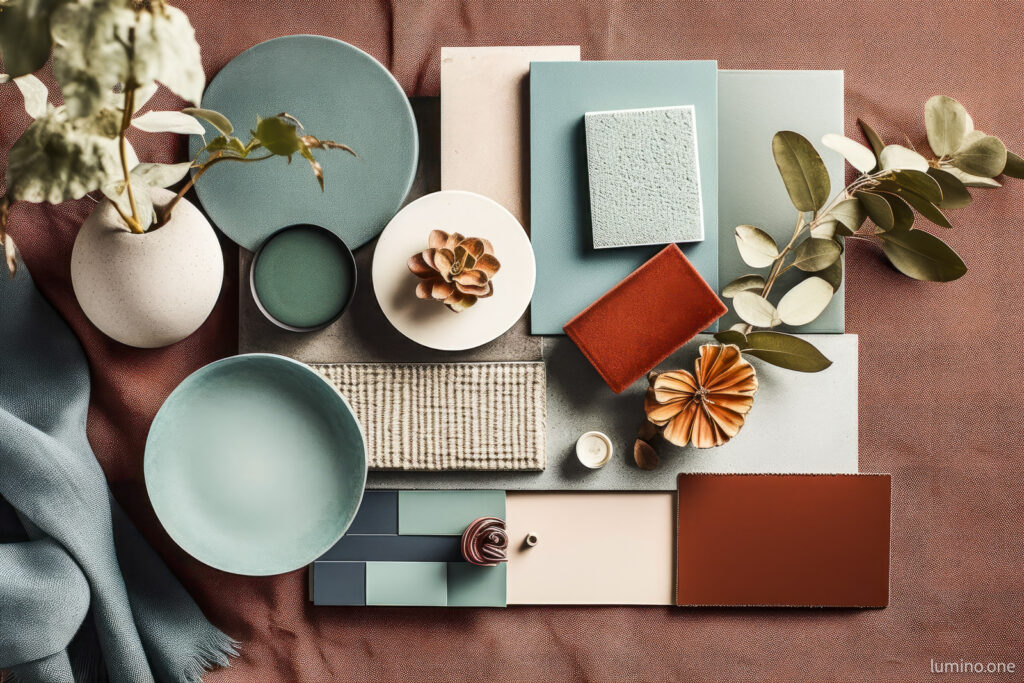 Color Palette Swatches for Modern Fresh Interior Decor