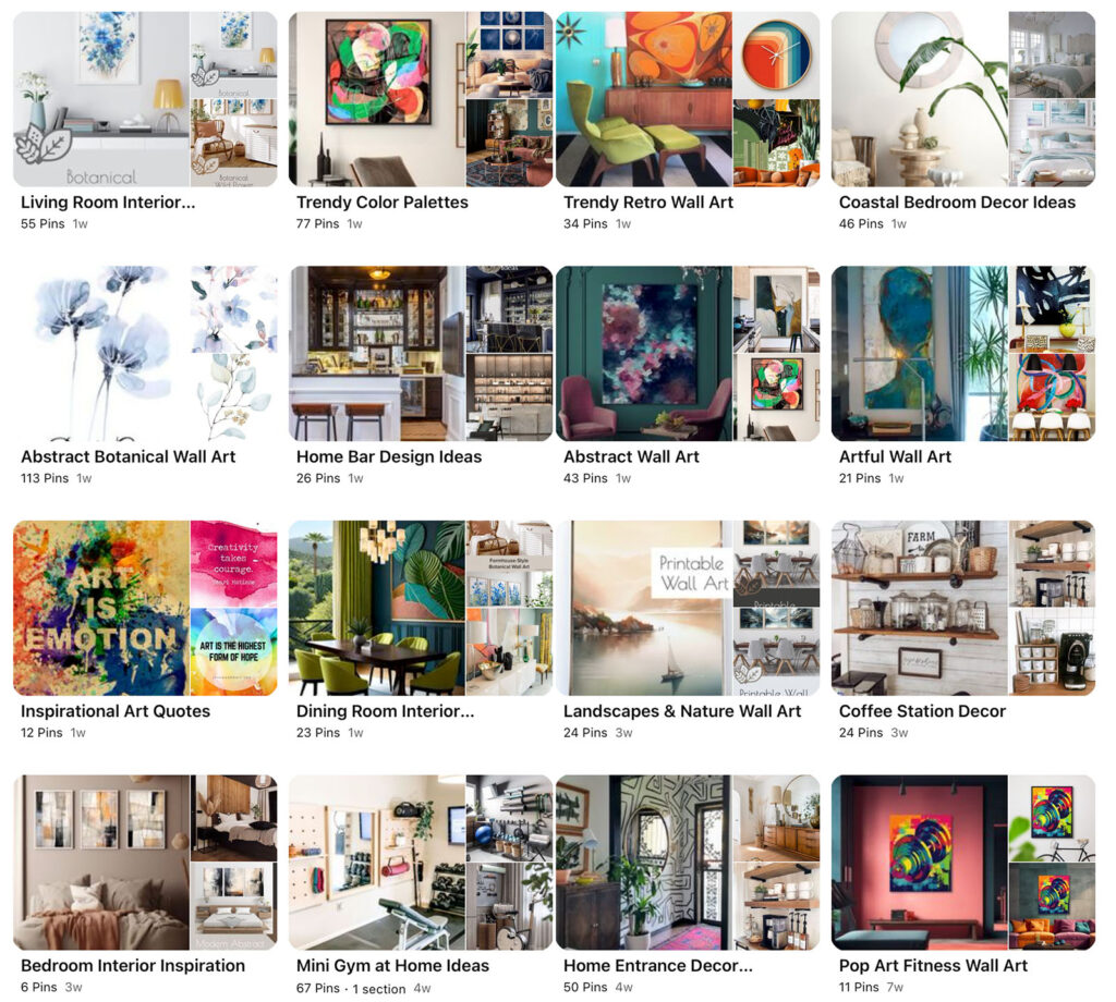 Pinterest board for home decor inspiration - LuminoOne