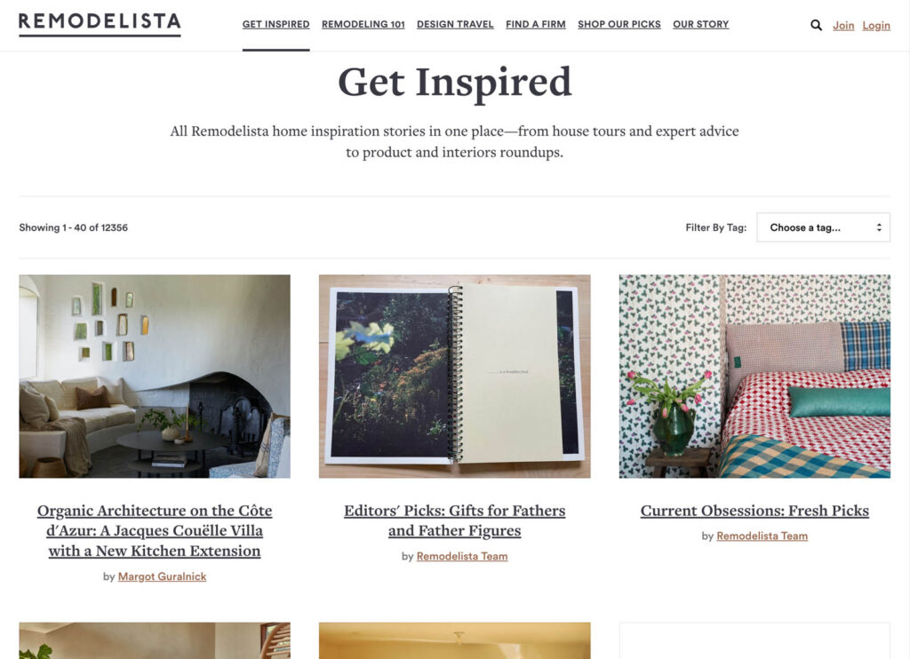 Remodelista - Interior Design Website Screenshot