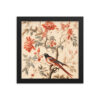 Vintage Floral Motifs with Birds 03 | Framed poster