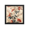Vintage Floral Motifs with Flowers 02 | Framed Poster