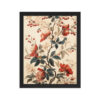 Vintage Floral Motifs with Flowers 02 | Framed Poster