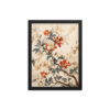 Vintage Floral Motifs with Flowers 03 | Framed Poster