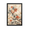 Vintage Floral Motifs with Flowers 03 | Framed Poster