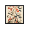 Vintage Floral Motifs with Red Berries 01 | Framed poster