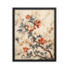 Vintage Floral Motifs with Flowers 03 | Framed Poster