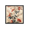Vintage Floral Motifs with Flowers 02 | Framed Poster