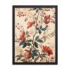 Vintage Floral Motifs with Flowers 02 | Framed Poster