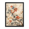 Vintage Floral Motifs with Flowers 03 | Framed Poster