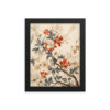 Vintage Floral Motifs with Flowers 03 | Framed Poster