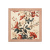 Vintage Floral Motifs with Flowers 02 | Framed Poster