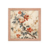 Vintage Floral Motifs with Flowers 03 | Framed Poster