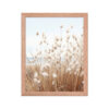 Fluffy Grass Wall Art with Seascape Background | Framed poster