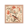 Vintage Floral Motifs with Birds 03 | Framed poster