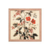 Vintage Floral Motifs with Red Berries 03 | Framed poster