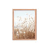 Fluffy Grass Wall Art with Seascape Background | Framed poster