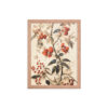 Vintage Floral Motifs with Red Berries 02 | Framed poster