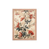 Vintage Floral Motifs with Flowers 02 | Framed Poster