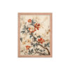 Vintage Floral Motifs with Flowers 03 | Framed Poster