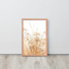 Dried Prairier Grass White Flowers | Framed Poster