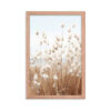 Fluffy Grass Wall Art with Seascape Background | Framed poster