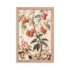 Vintage Floral Motifs with Red Berries 02 | Framed poster
