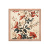 Vintage Floral Motifs with Flowers 02 | Framed Poster