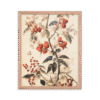 Vintage Floral Motifs with Red Berries 02 | Framed poster