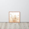 Dried Prairier Grass White Flowers | Framed Poster