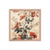 Vintage Floral Motifs with Flowers 02 | Framed Poster