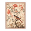 Vintage Floral Motifs with Birds 03 | Framed poster