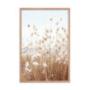 Fluffy Grass Wall Art with Seascape Background | Framed poster