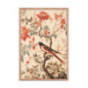 Vintage Floral Motifs with Birds 03 | Framed poster
