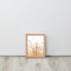 Dried Prairier Grass White Flowers | Framed Poster