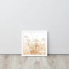 Dried Prairier Grass White Flowers | Framed Poster