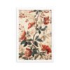 Vintage Floral Motifs with Flowers 02 | Framed Poster
