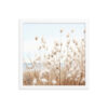 Fluffy Grass Wall Art with Seascape Background | Framed poster