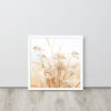 Dried Prairier Grass White Flowers | Framed Poster