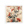 Vintage Floral Motifs with Flowers 02 | Framed Poster
