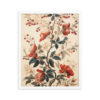 Vintage Floral Motifs with Flowers 02 | Framed Poster