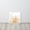 Dried Prairier Grass White Flowers | Framed Poster