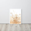 Dried Prairier Grass White Flowers | Framed Poster