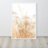Dried Prairier Grass White Flowers | Framed Poster