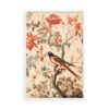 Vintage Floral Motifs with Birds 03 | Framed poster