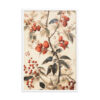 Vintage Floral Motifs with Red Berries 02 | Framed poster