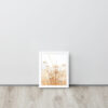 Dried Prairier Grass White Flowers | Framed Poster