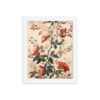Vintage Floral Motifs with Flowers 02 | Framed Poster