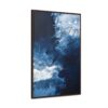 Icy Currents Blue Abstract Art | Framed Gallery Canvas Wrap